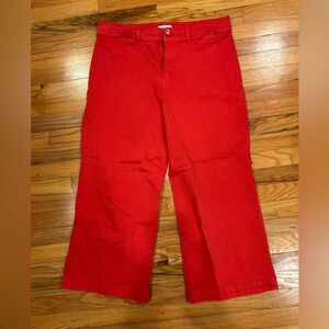 Red Women's Cropped Pants